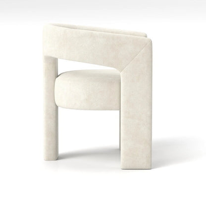 SEYNAR Modern Glam Velvet Upholstered Dining Chair, Open-Back Accent Chair Set of 6