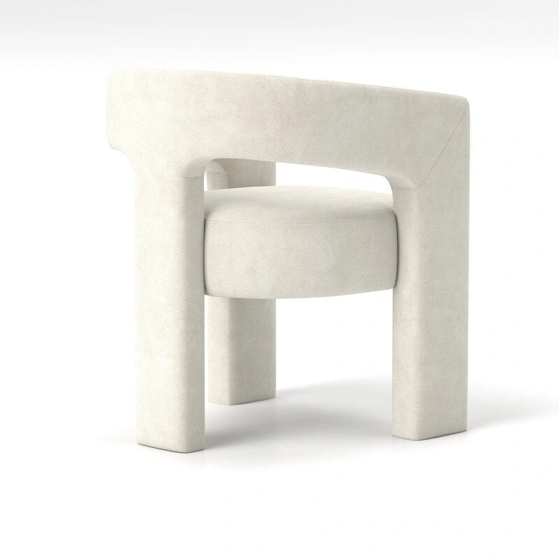 SEYNAR Modern Glam Velvet Upholstered Dining Chair, Open-Back Accent Chair Set of 6