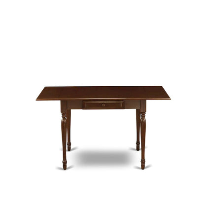 East West Furniture Dining Set Contains a Rectangle Dining Room Table with Dropleaf and Parson Chairs (Pieces Options)