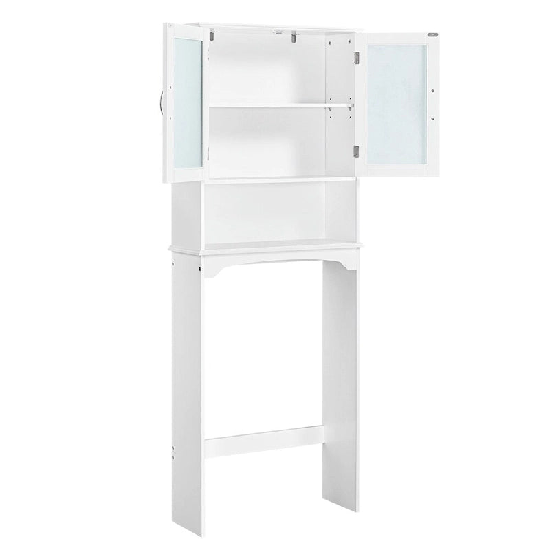 Yaheetech Bathroom Organizer Over The Toilet,2-Door,1 Open-Shelf