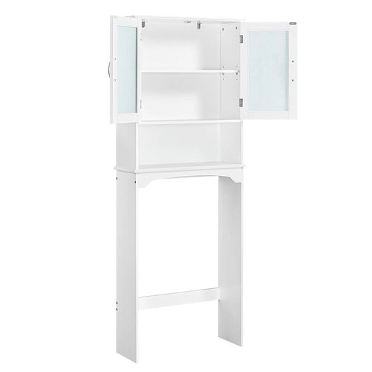 Yaheetech Bathroom Organizer Over The Toilet,2-Door,1 Open-Shelf