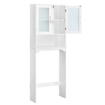Yaheetech Bathroom Organizer Over The Toilet,2-Door,1 Open-Shelf