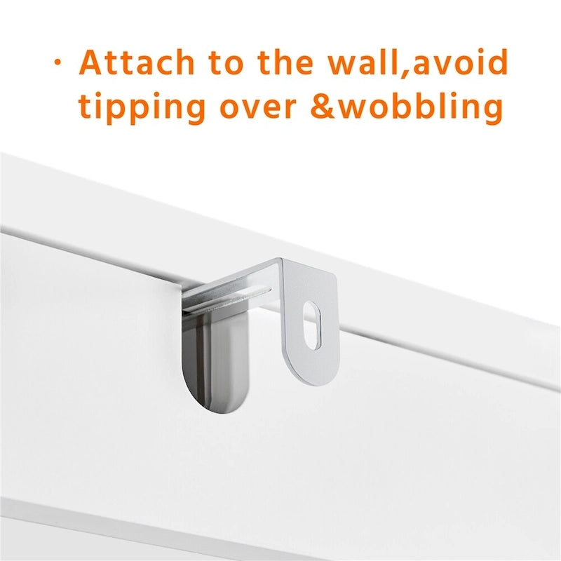 Yaheetech Bathroom Organizer Over The Toilet,2-Door,1 Open-Shelf