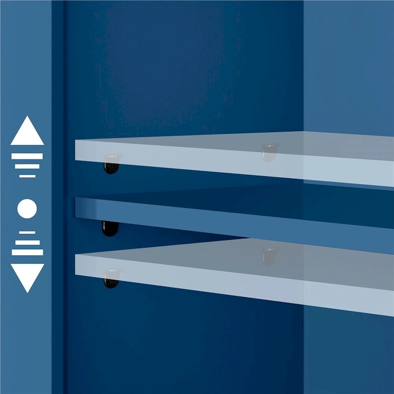 Yaheetech Bathroom Organizer Over The Toilet,2-Door,1 Open-Shelf