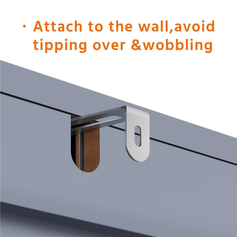 Yaheetech Bathroom Organizer Over The Toilet,2-Door,1 Open-Shelf