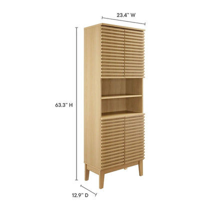 Render Tall Bathroom Storage Cabinet