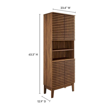 Render Tall Bathroom Storage Cabinet