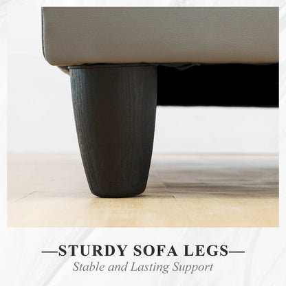 3-Piece Upholstered Sectional Sofa Set With Storage Ottoman