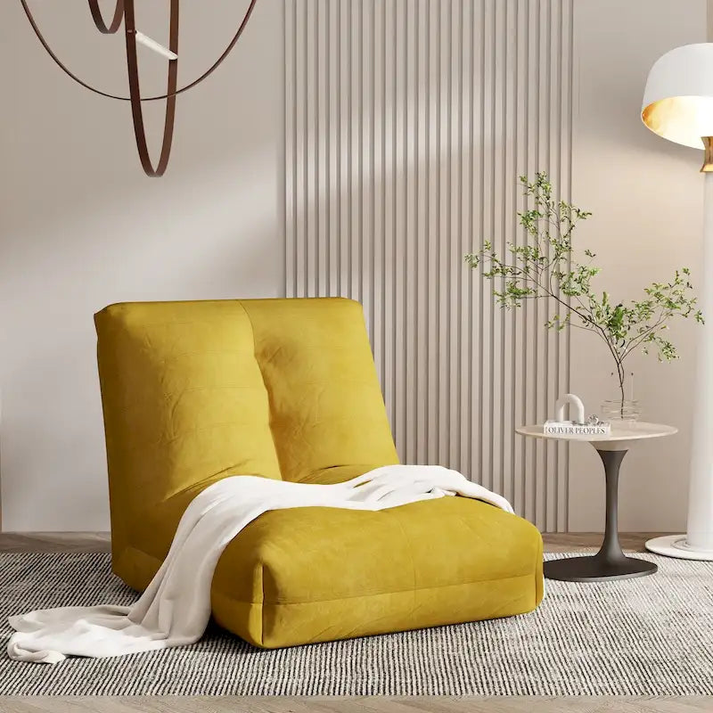 Mieres Bean Bag Chair, Lazy Floor Sofa Couch, Corner Bean Bag Chair for Adults, Tatami Sofa with Sponge Filling