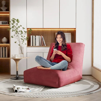 Mieres Bean Bag Chair, Lazy Floor Sofa Couch, Corner Bean Bag Chair for Adults, Tatami Sofa with Sponge Filling