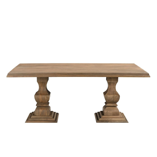 Willow Solid Wood Double Pedestal Dining Table