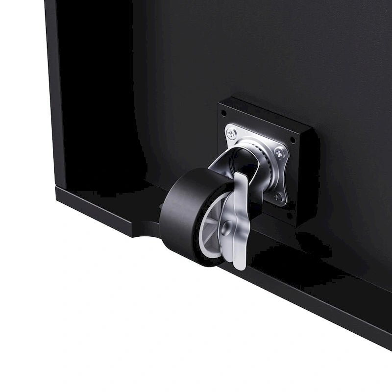 53 Kitchen Island with Drop Leaf, Power Outlet, Rolling Cart, and Storage Racks