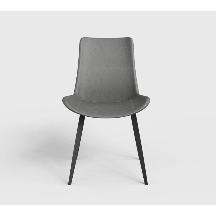 Stateside Suede Leather Covered Dining Chair (Set of 2) - N/A