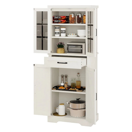 Farmhouse Kitchen Pantry Storage Cabinets